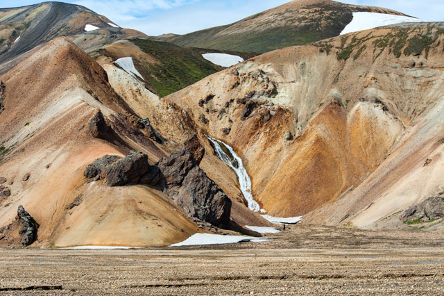 Landscape in Landmannlaugar, Iceland.
