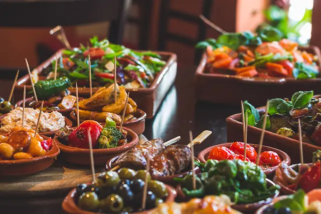 Tapas dishes in Spain
