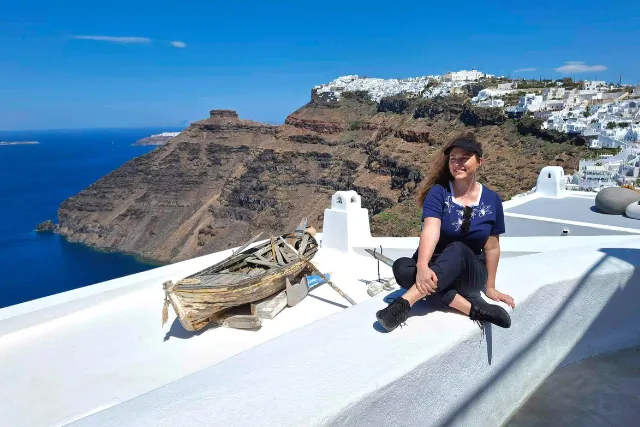 View of Santorini, Greece.
