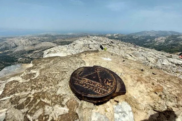 The peak of Mount Zas, Greece.