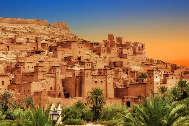 View of Ait Ben Haddou in Morocco.