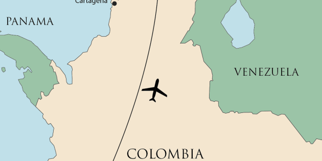 Route map for Discover Colombia’s Coffee Trails