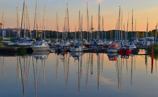 Boats in Nyköping, Sweden