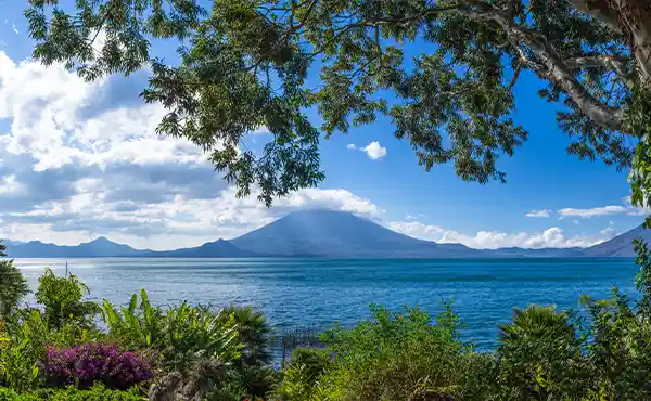 View of Lake Atitlan, Guatemala.