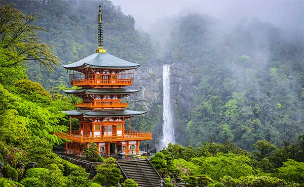 Nachi Falls & Seigantoji Pagoda in Japan