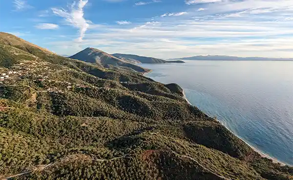 The Ionian coast in Albania