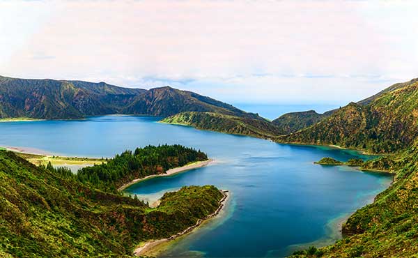 Lagoa do Fogo on São Miguel Island in the Azores