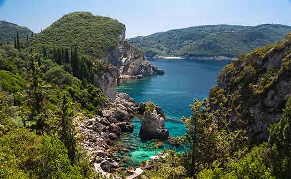 View to Liapades Paleokastritsa