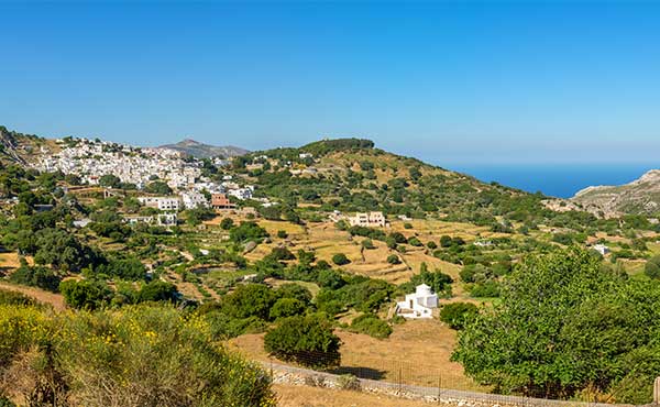 Mountain scenery on the Greek island of Naxos