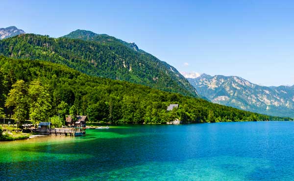 Lake Bohinj in Slovenia