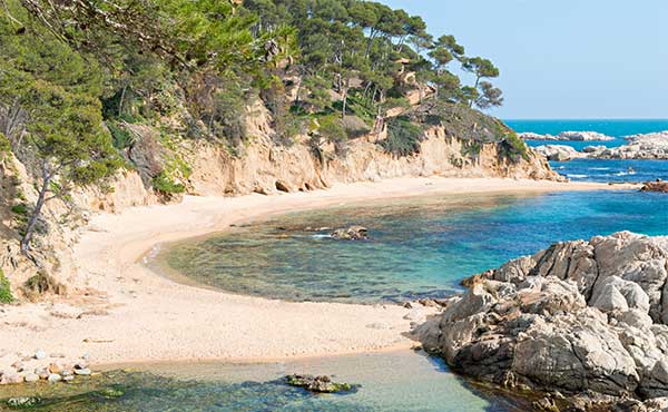 Beach in Girona, Spain